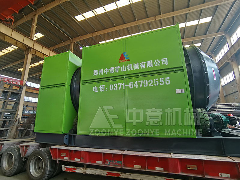 建筑裝潢垃圾全套處置設(shè)備滾筒篩實(shí)地工廠圖片